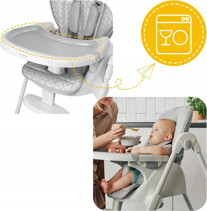 SKIDDOU MALIT chaise haute avec plateau réglable