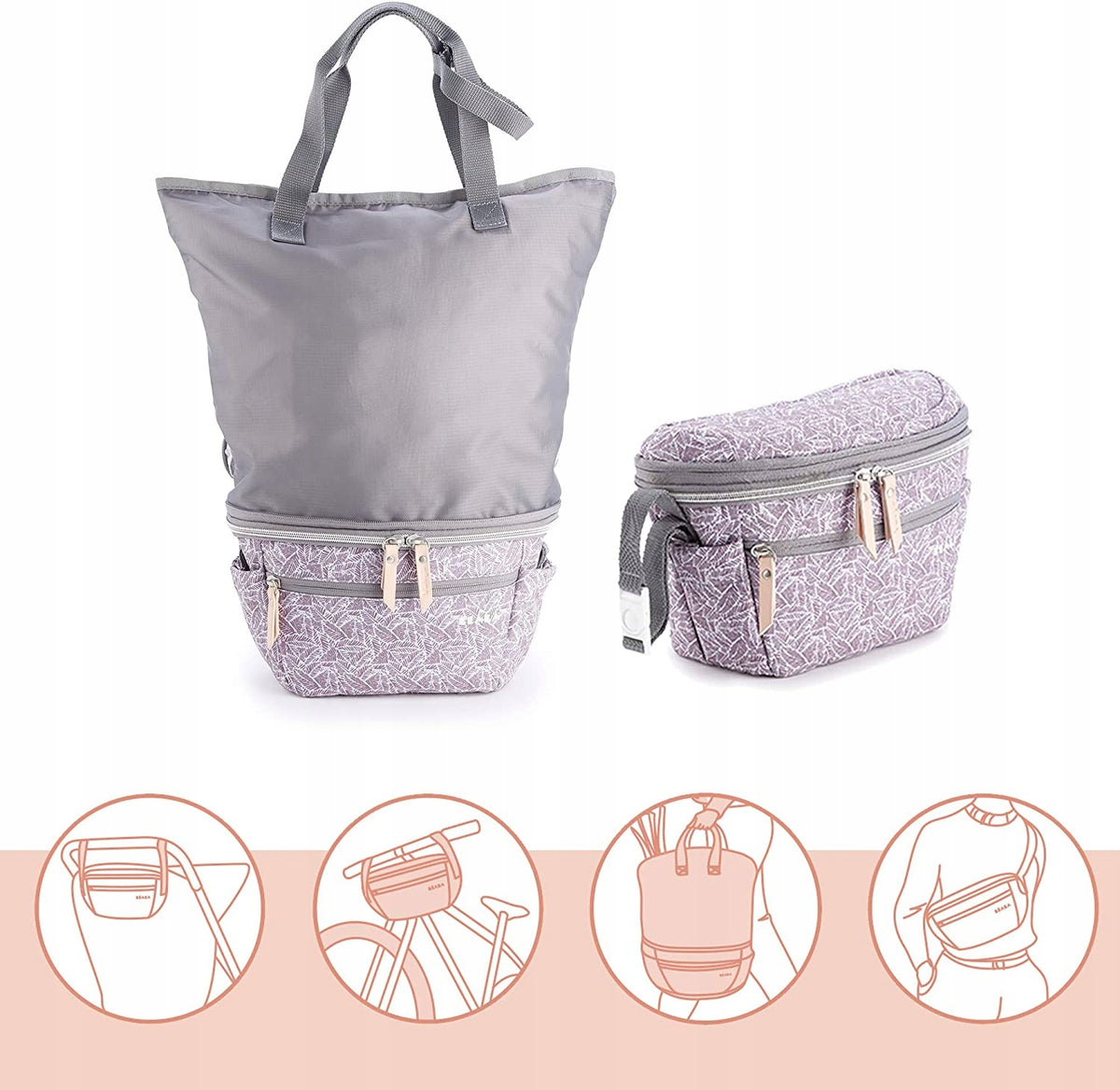 BEABA kompaktowa torba do wózka 2w1BIARRITZ