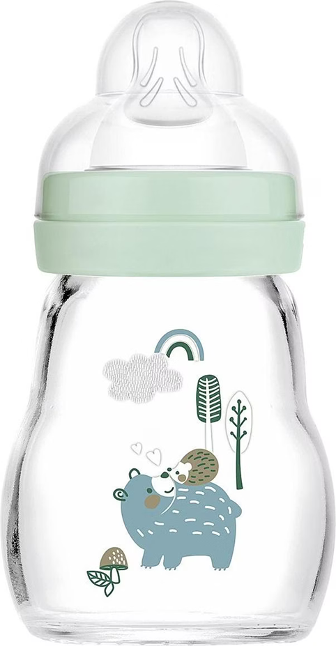 MAM Feel Good biberon en verre 170 ml 0 m+ tétine 1