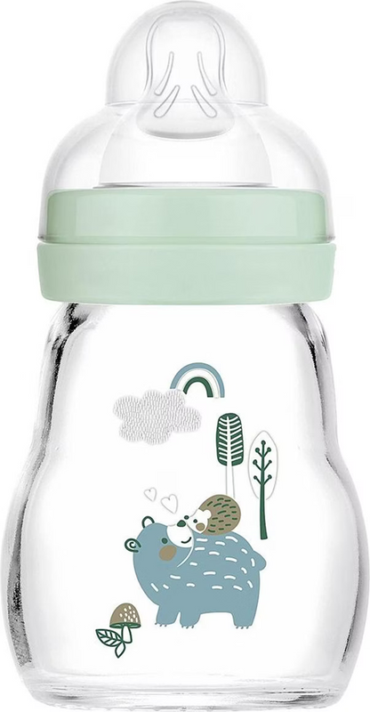 MAM Feel Good biberon en verre 170 ml 0 m+ tétine 1