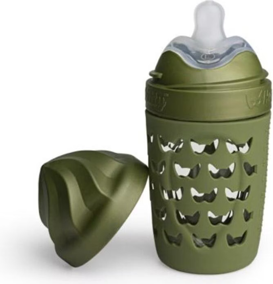 HEROBILITY Hero Eco bouteille en verre avec étui 220 ml 6 m+ tétine M
