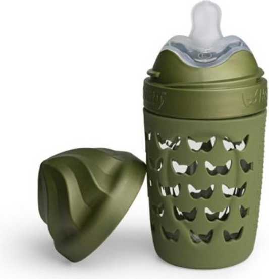 HEROBILITY Hero Eco bouteille en verre avec étui 220 ml 6 m+ tétine M