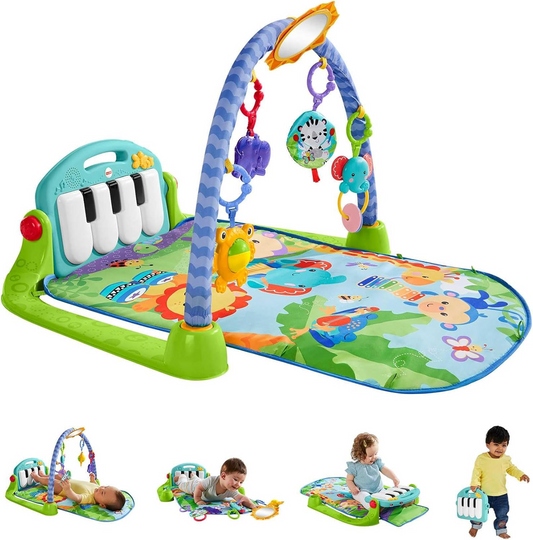 FISHER-PRICE tapis d'éveil 3-en-1 KICK&PLAY Piano Gym
