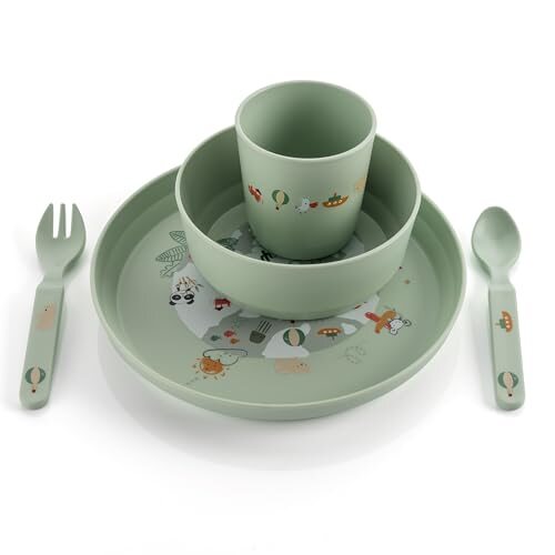 REER Little Explorer set de vaisselle x5 sans BPA