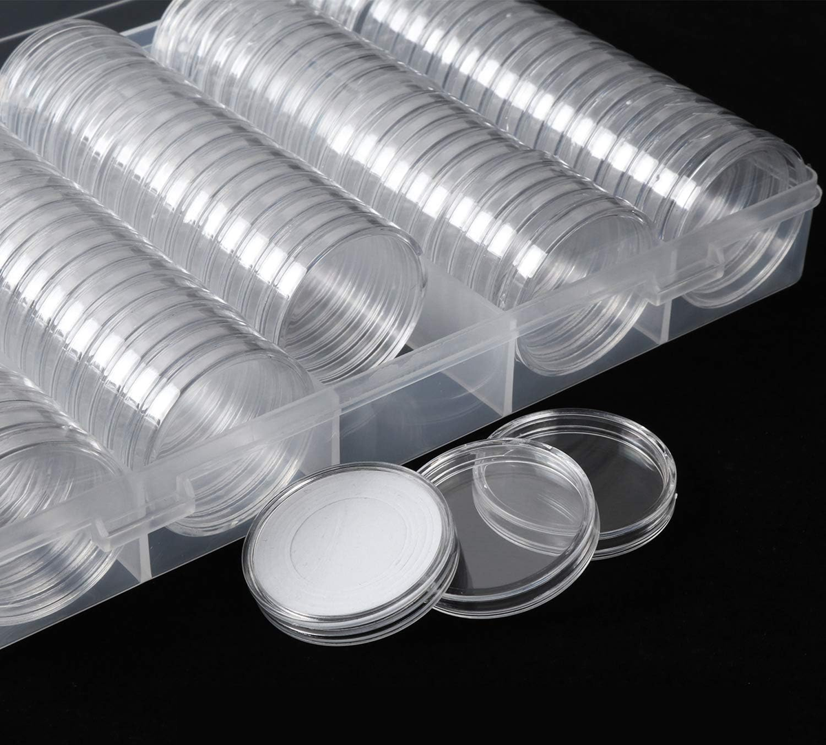 KYRIO 100 capsules pour pièces de monnaie + 90 joints en 5 tailles