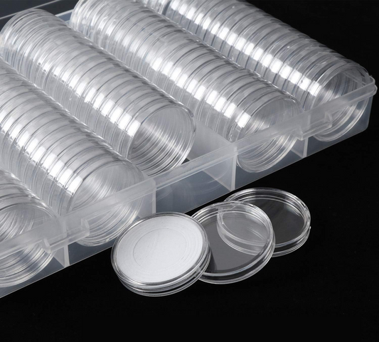 KYRIO 100 capsules pour pièces de monnaie + 90 joints en 5 tailles