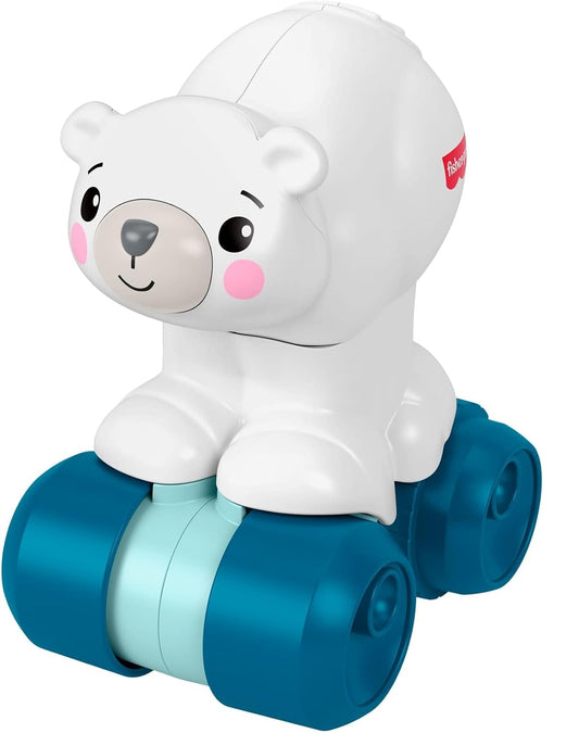 FISHER-PRICE ours polaire roulant sensoriel pour apprendre à ramper 9 mois+