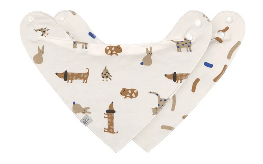 LASSIG bandana bavoir x2 0-24mois