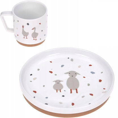 LASSIG Tiny Farmer set de vaisselle en porcelaine