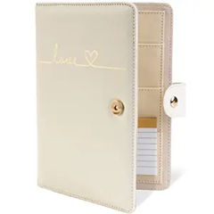 TWIVEE Love étui pour carte de grossesse en cuir synthétique 15,5 x 21 cm