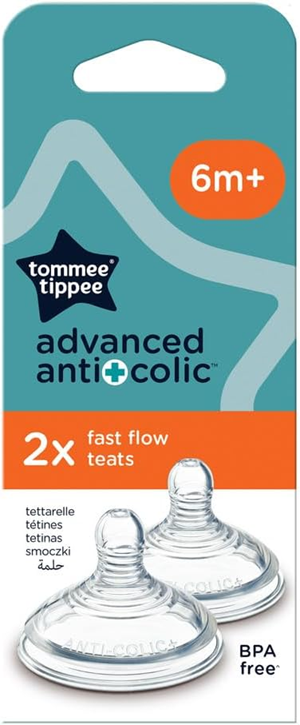 TOMMEE TIPPEE tétines 6m+ x2 ADVANCED ANTI-COLIC