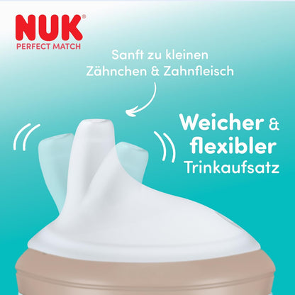 NUK Perfect Match csőrös pohár 150 ml 6 hó+ VILÁGÍT A SÖTÉTBEN – termékfotó 2