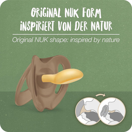 NUK for Nature smoczek uspokajający x 2 lateks 18-36msc
