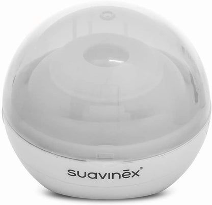 SUAVINEX Duccio STERYLIZATOR smoczków UV 9 cm – biały wymiary ok – zdjęcie 2