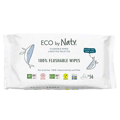 Eco by Naty toilet wipes for newborns, 56 pcs.