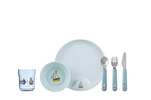 Mepal Mio Sailors Bay — poglądowy układ naczyń dziecięcych i sztućców