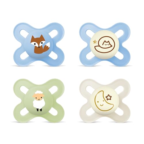 MAM Original Start Day&Night 0–2m x4 luminous pacifiers
