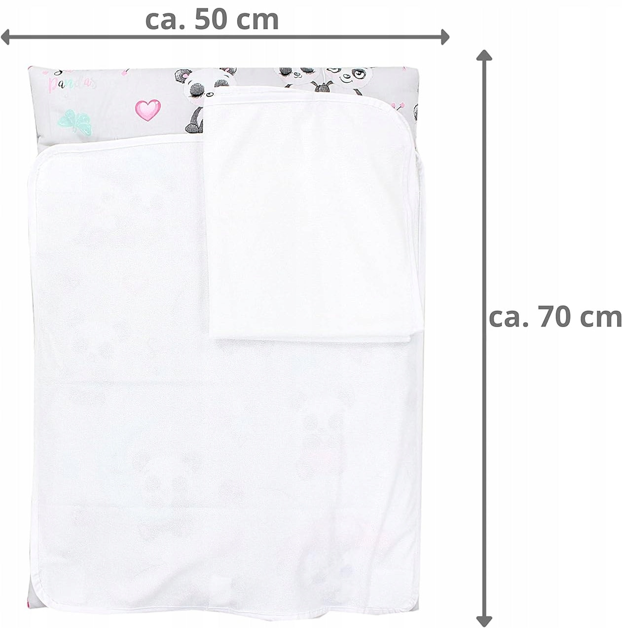 TUPTAM μαλακό αλλαξιέρα με 2 καλύμματα, 75x50 cm – φωτογραφία προϊόντος 4