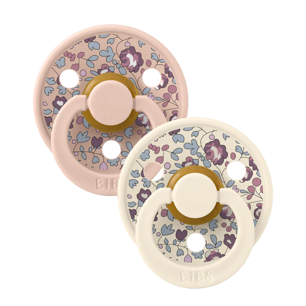 BIBS Eloise Blush Mix tétines rondes x2 6 18m