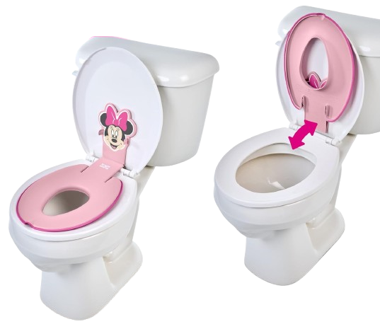 BRIGHT STARTS Flip & Sit nakładka na sedes 18 m+ 23 kg DISNEY MINNIE – em Minnie kolor różowy wiek 18 m+ maks – zdjęcie 3