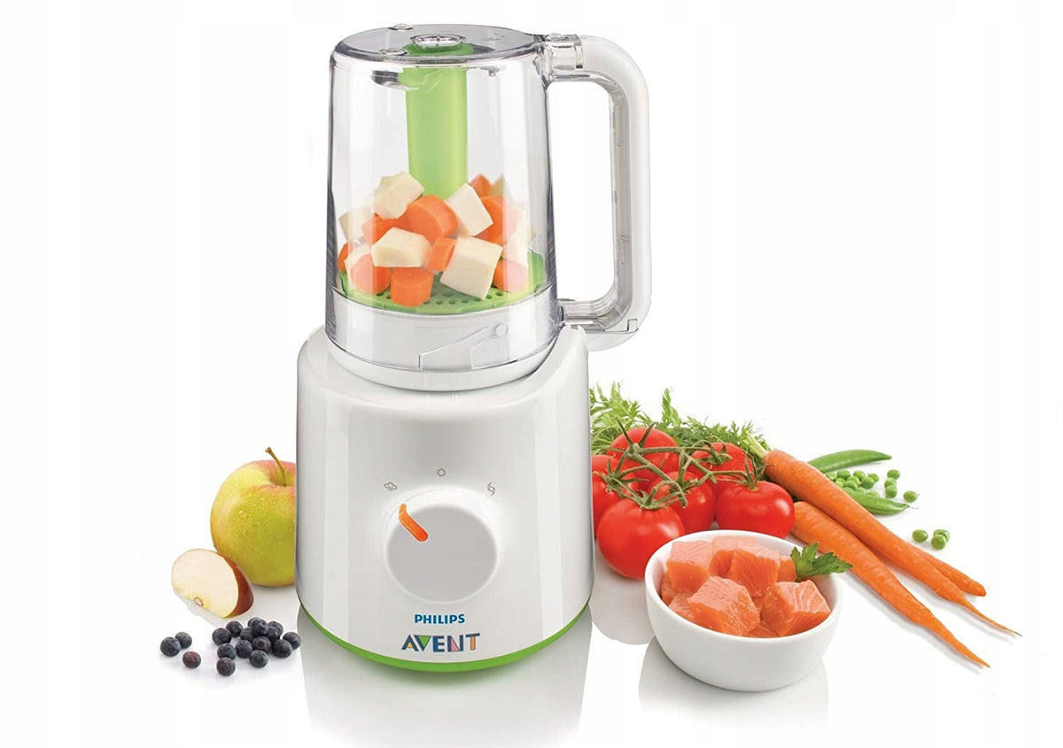 PHILIPS AVENT SCF870/20 2w1 parowar mikser 800 ml, biały, do przygotowania zdrowych posiłków dla dzieci