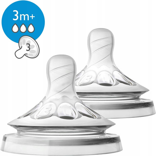 PHILIPS AVENT Natural smoczki 3m+ x2