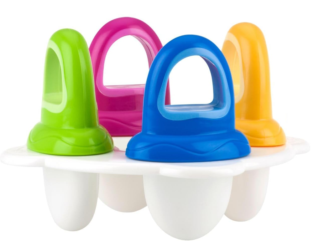 NUBY moule à glace en forme de tétine 4 pièces + plateau de congélation