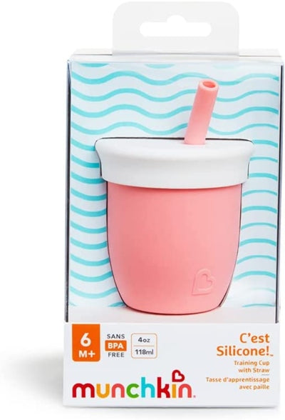 MUNCHKIN C'est Silicone ! gobelet avec paille 6mois+ 120ml