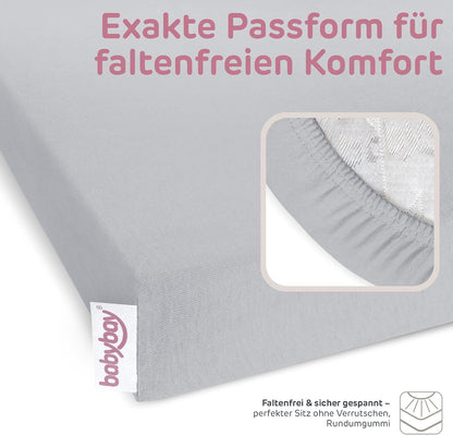 BABYBAY Spannbetttuch für Original 81x42 cm