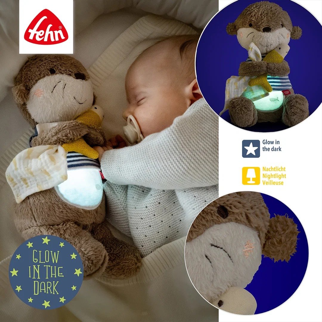 FEHN Otter Theo lampka nocna i przytulanka – nowy – zdjęcie 5