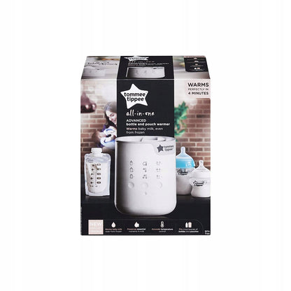 TOMMEE TIPPEE all-in-one podgrzewacz zaawansowany, podgrzewacz do butelek i słoików, szary, szybko podgrzewa w 4 minuty