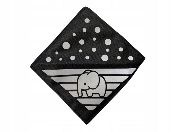 VELOTA odblaski na rzep do wózka 12 x 12 cm SŁOŃ 1 sztuka