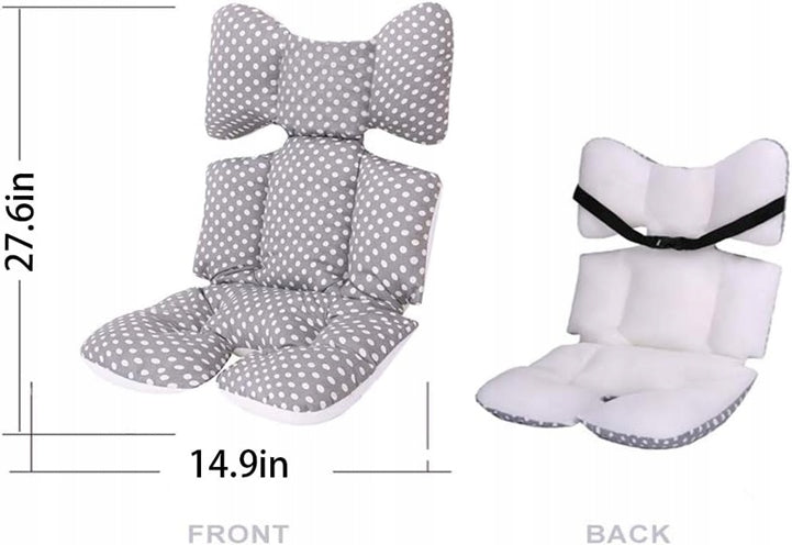 MIRACLE BABY wkładka oddychająca do wózka spacerowego, miękka wkładka 0+ z bawełny, 60x38 cm