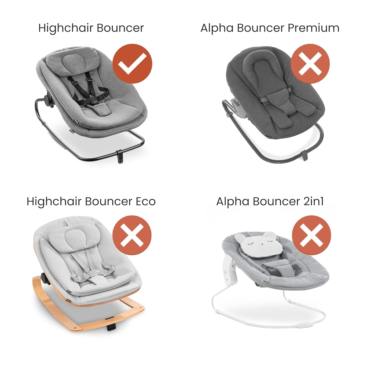 HAUCK båge med leksaker till gungstolen HIGHCHAIR BOUNCER