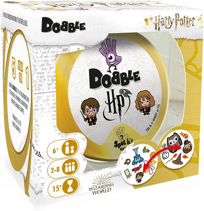 ZYGOMATIC Dobble 55 cartes + boîte en métal HARRY POTTER