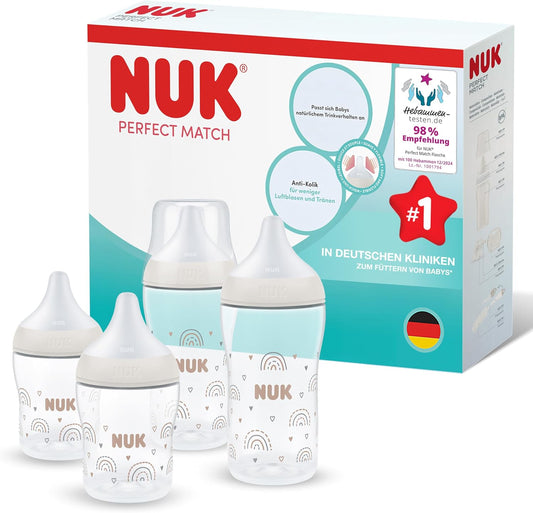 NUK Perfect Match αντικολικοί μπιμπερό 150/260 ml 3m+