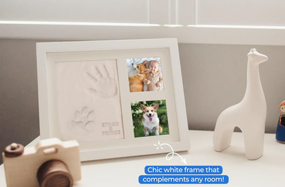 BUBZI photo frame and handprint & footprint kit