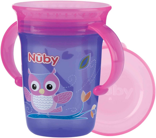 NUBY Wonder Cup copo antiderrame bico 360 graus 240 ml 6 m+