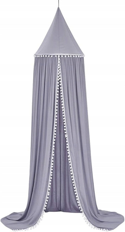 BALDAQUIN sur support avec pompons 240cm