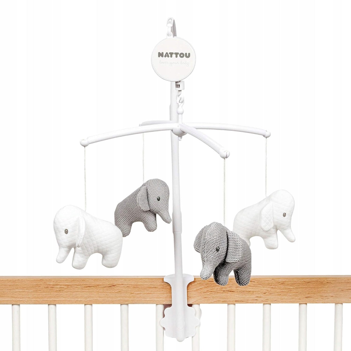 NATTOU carrossel com caixa de música para berço ELEFANTE TEMBO
