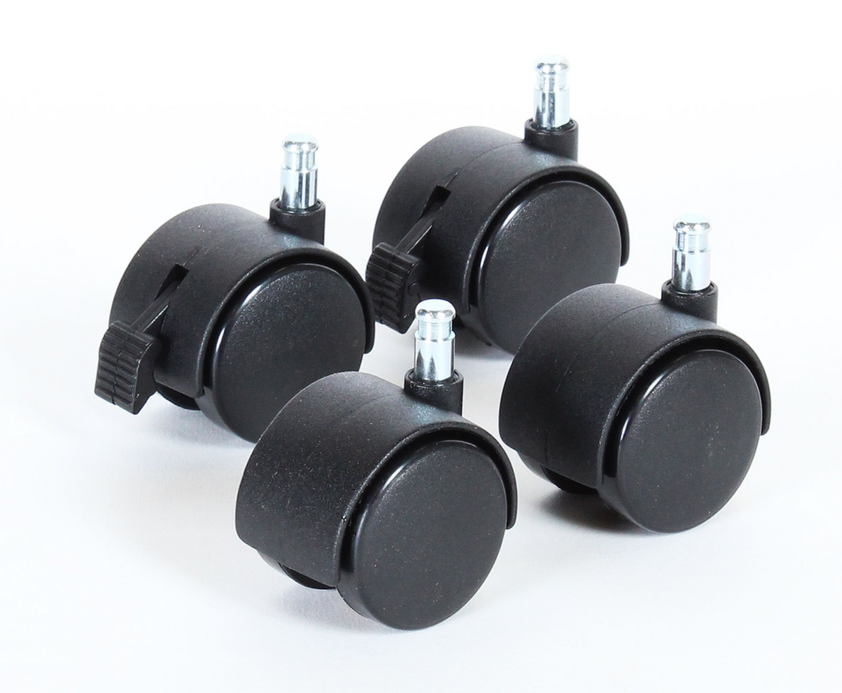 BABYBAY 100400 kółka skrętne z hamulcem do łóżeczka 4 sztuki 40 mm