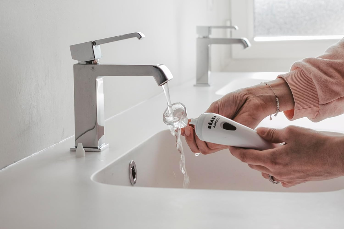 BEABA Aspidoo aspirateur nasal électrique 18,5 cm + 2 embouts et étui