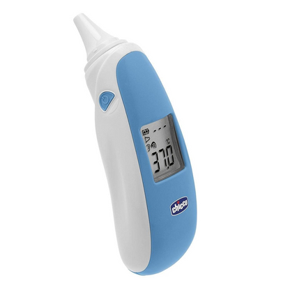 CHICCO Comfort Quick thermomètre auriculaire sans contact + 20 embouts et étui