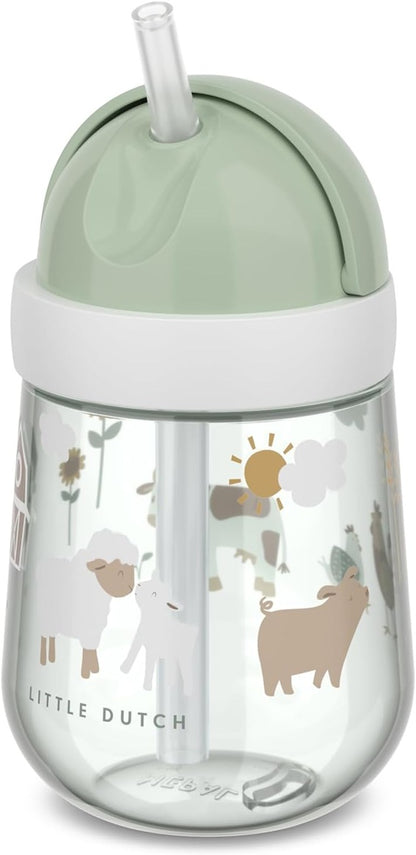 Mepal Mio Trinklernbecher mit Strohhalm 300 ml Farm, ab 9 Monaten