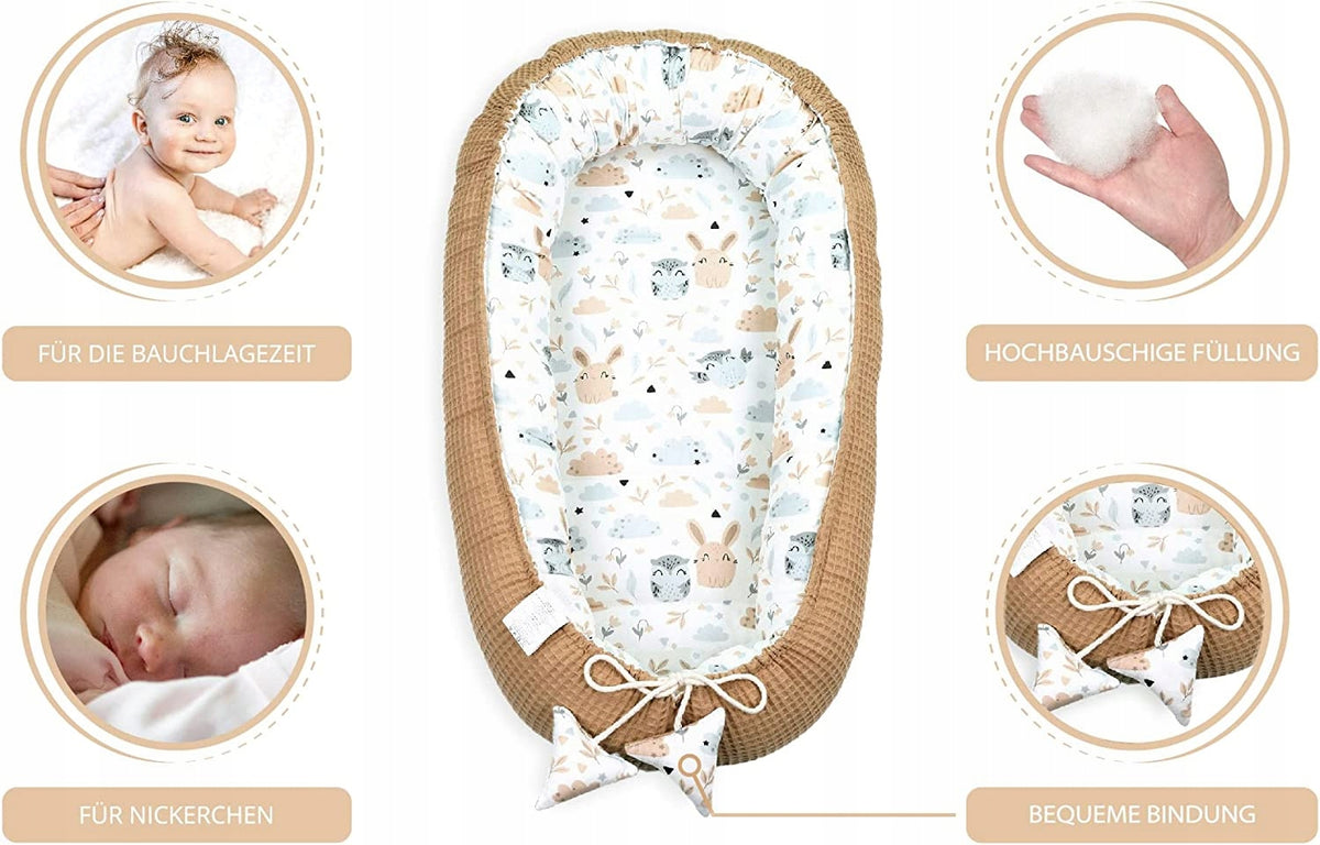 TOTSY BABY kokon niemowlęcy gniazdo 90 x 50