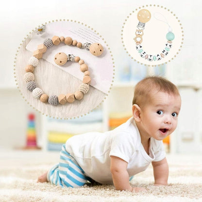 RUBY Artestar clips en bois pour chaîne de sucette 16 pièces
