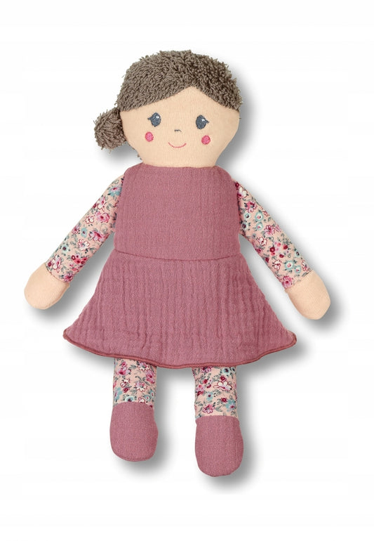 STERNTALER pluszowa lalka Sophie 25cm "N, miękka lalka dla dzieci 0+ z weluru i flauszu w kwiatową sukienkę