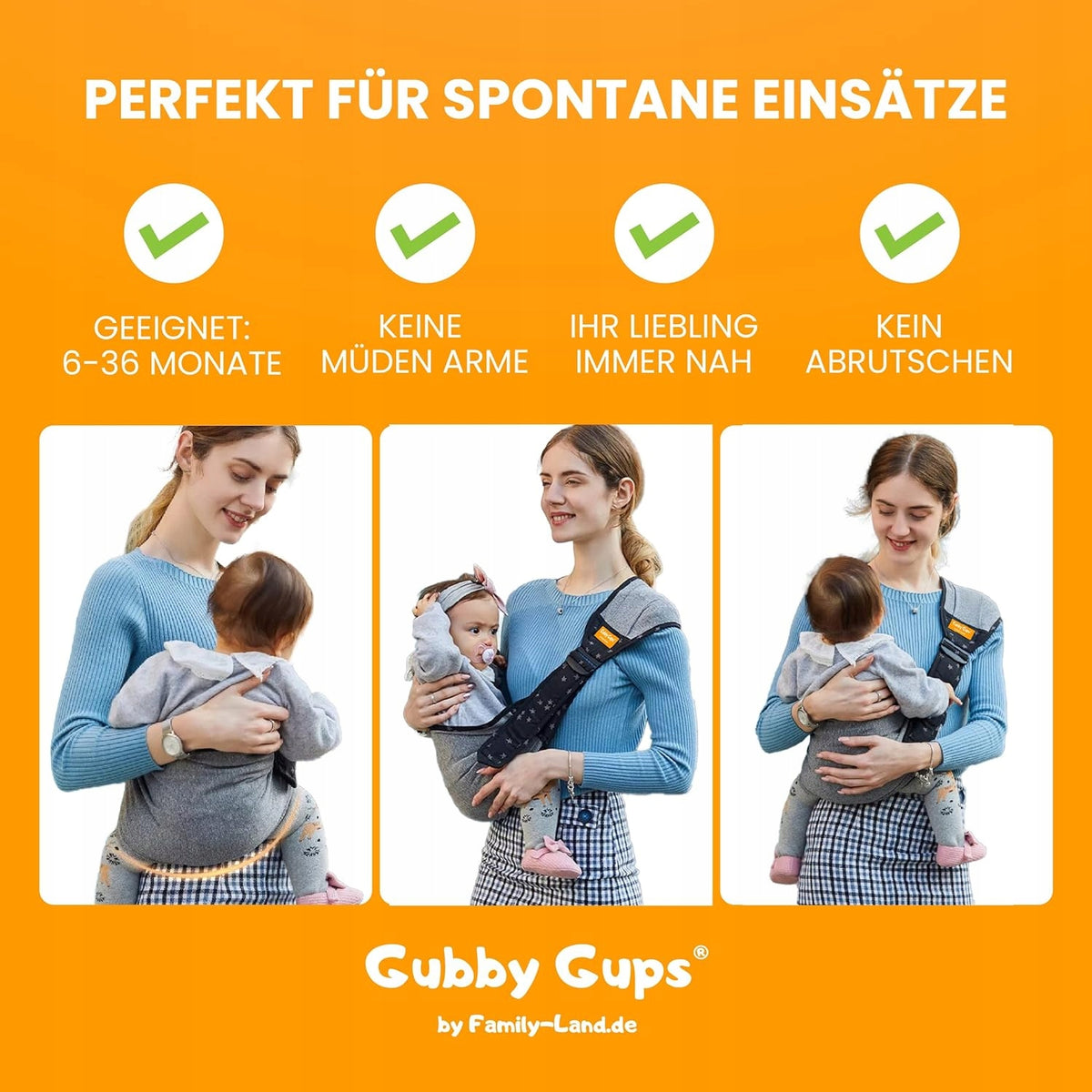 GUBBY GUPS nosič OPASOK šatka do 15kg