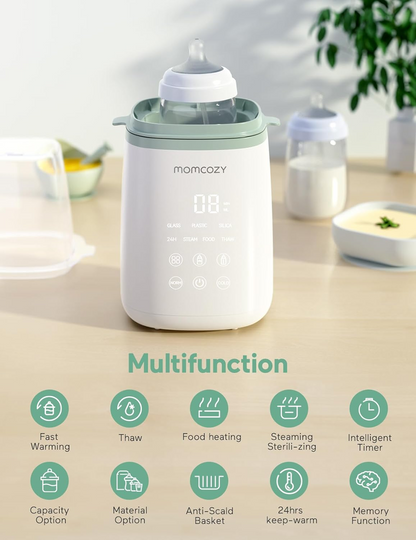 MOMCOZY chauffe-biberon et chauffe-pots 4 en 1