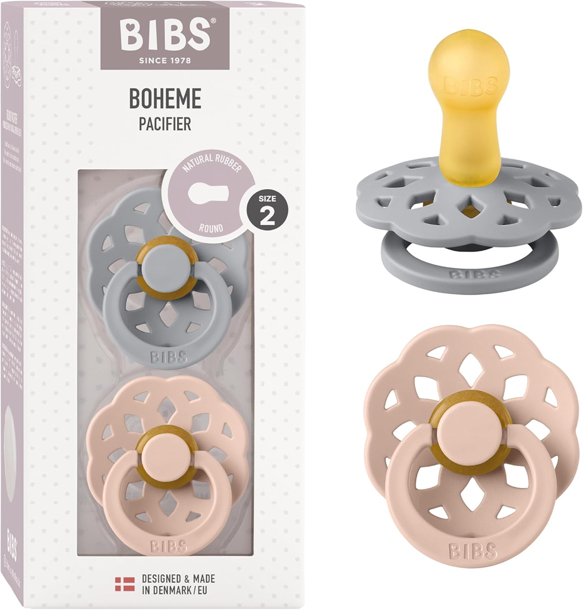 BIBS BOHEME sucettes apaisantes 2pack 6mois+